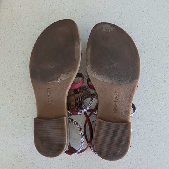 Nine West tassel sandals EUC - Picture 2 of 5